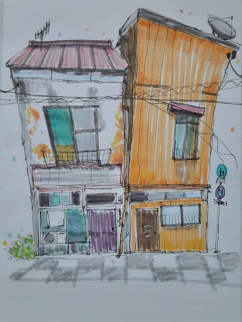 My project for course: Expressive Architectural Sketching with Colored Markers 1