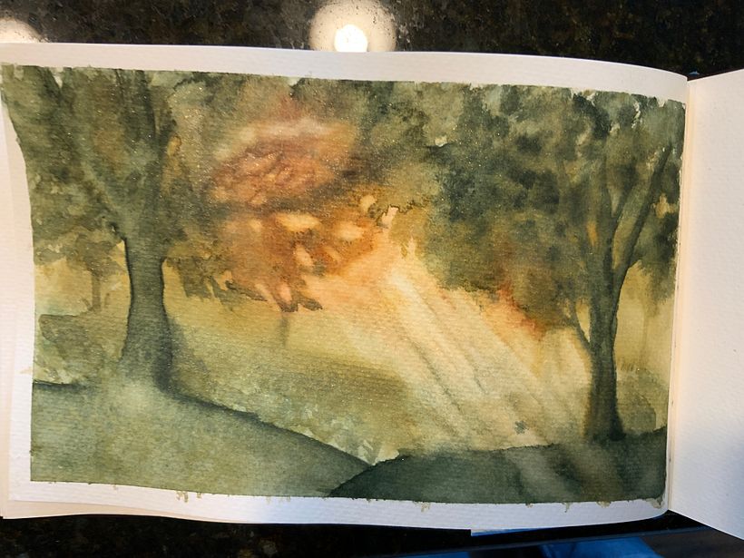 My project for course: Dreamy Watercolor Landscapes: Paint with Light 3
