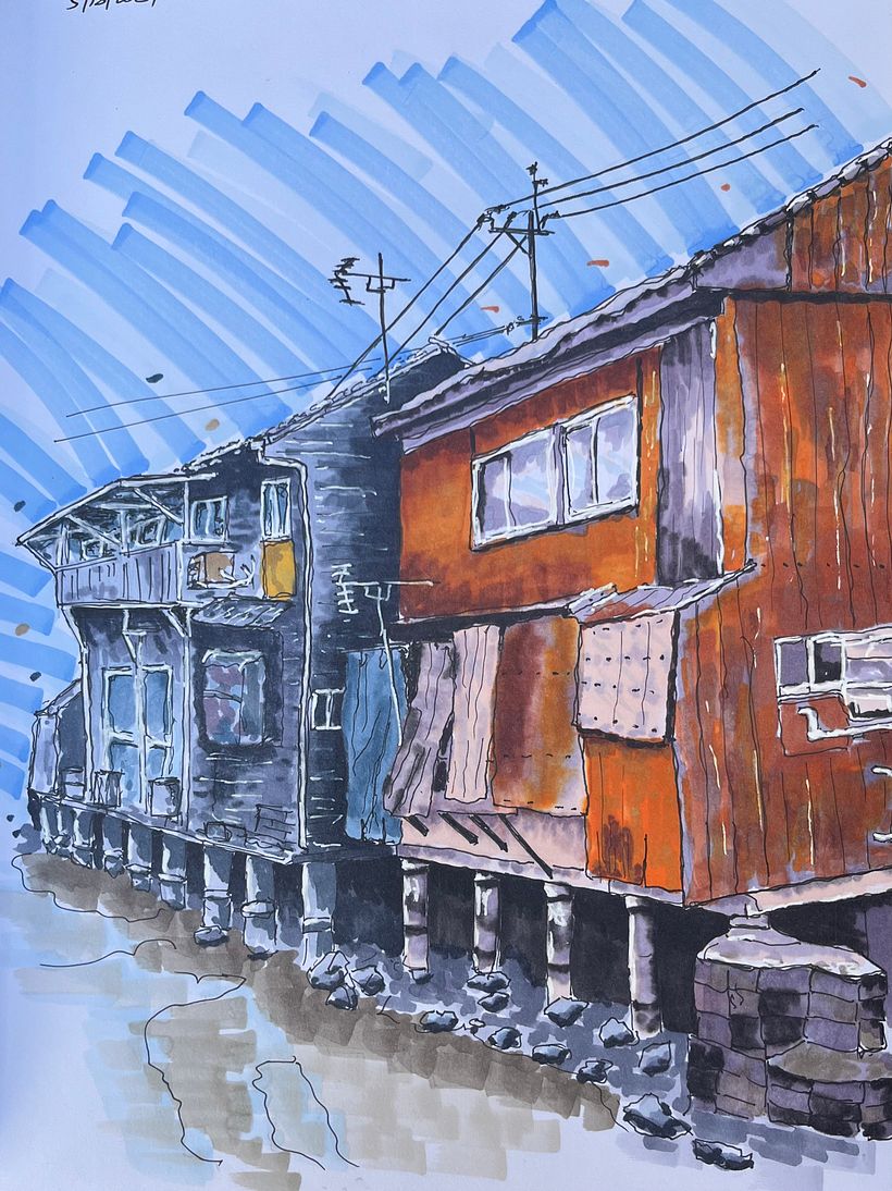 My project for course: Expressive Architectural Sketching with Colored Markers 3