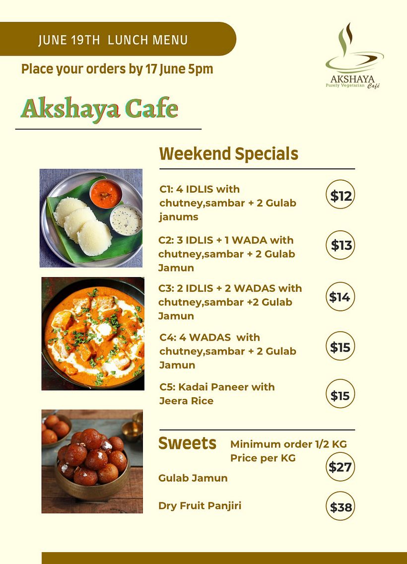 Made marketing material for Akshaya Australia and Pat’s Coffee Irvine 12