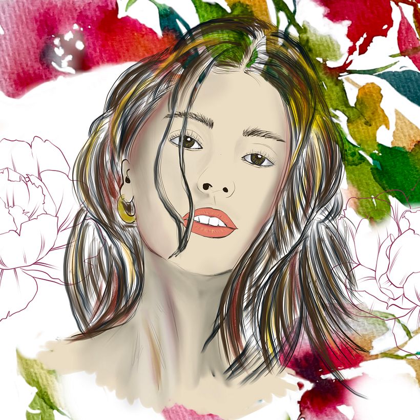 Mi proyecto del curso: Retrato ilustrado con Procreate 6