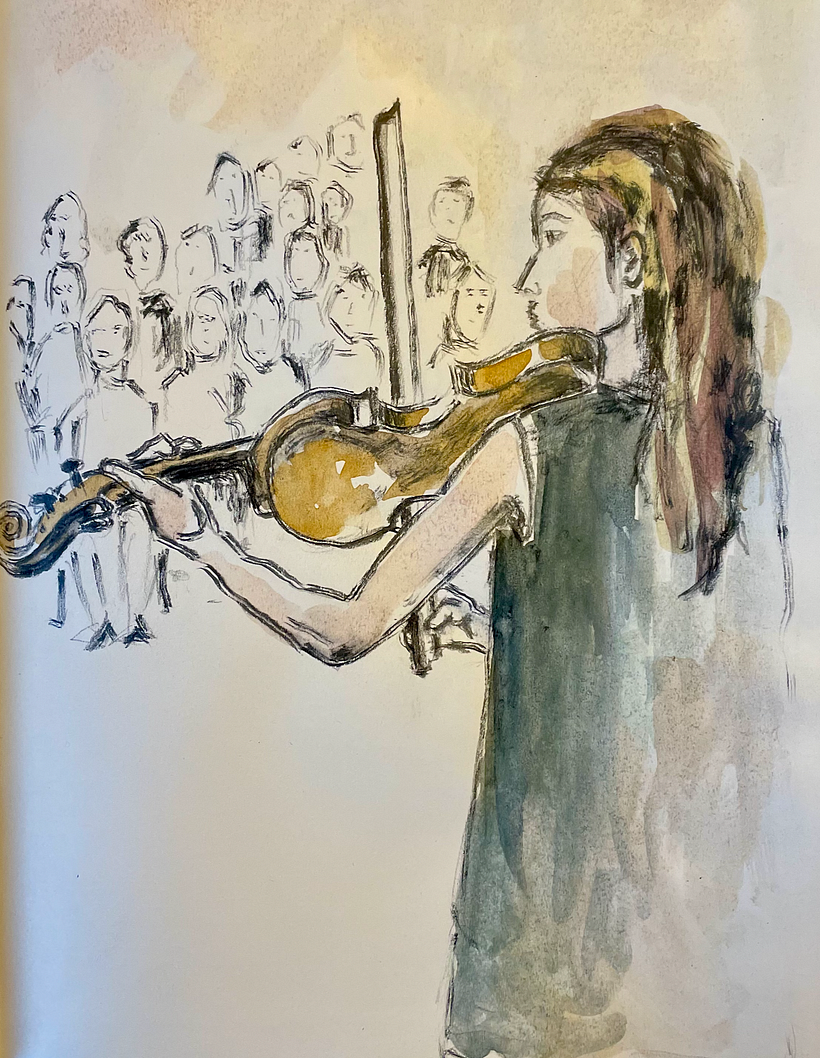 Day 29  STAGE FRIGHT  (draw sth you are afraid of)
