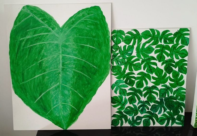 Hojas tropicales 