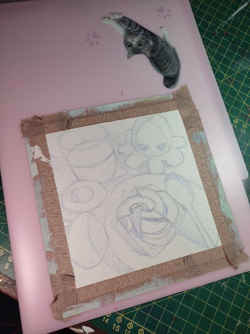 Meu projeto do curso: Técnicas de pintura contemporânea a óleo (com guache!) 3
