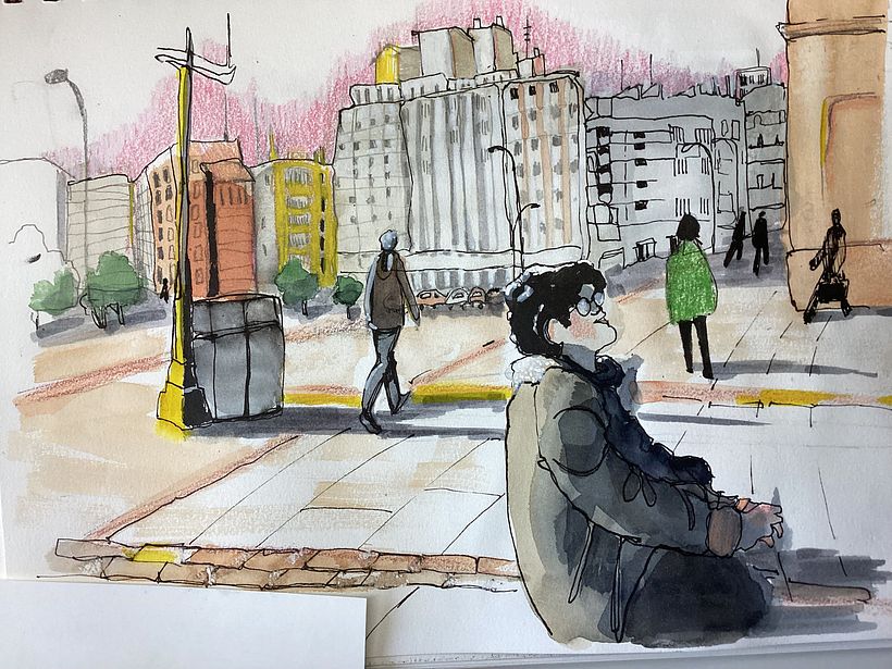 My project for course: Urban Sketching: Capture Your City in Motion 1
