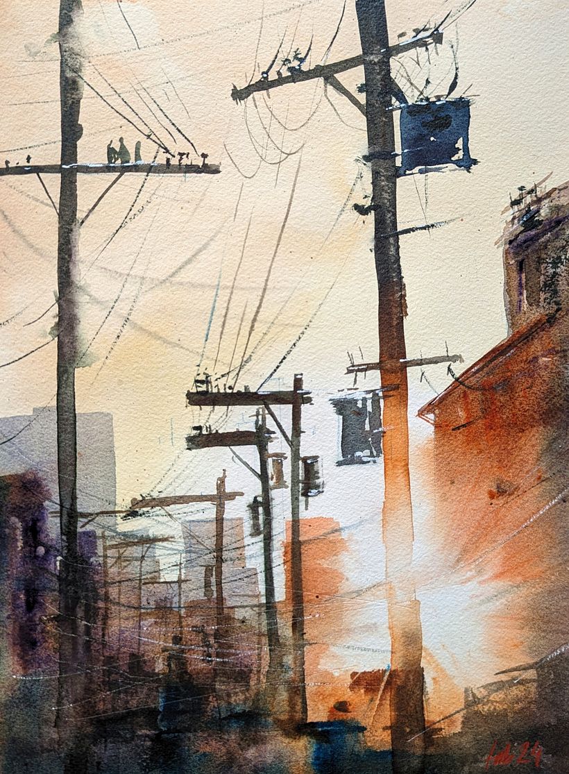 Mein Abschlussprojekt für den Kurs: Expressive Aquarellmalerei: Erstelle ansprechende Illustrationen 1