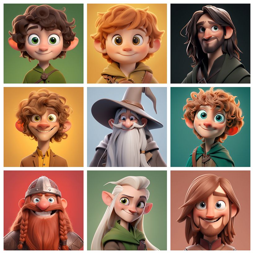 Famous Characters in 3D Animation Style with Midjourney 5