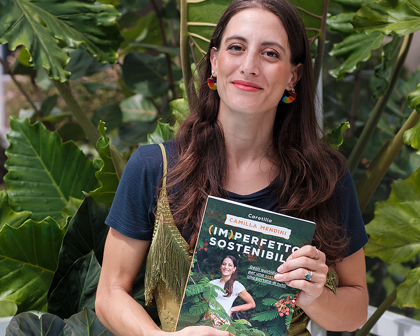Camilla Mendini and her book "(Im)perfetto sostenibile. Gesti quotidiani per una sostenibilitá alla portata di tutti."