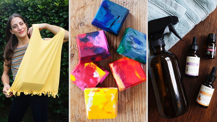 Each section of the book has zero waste DIY and upcycling DIY, fun and easy to follow