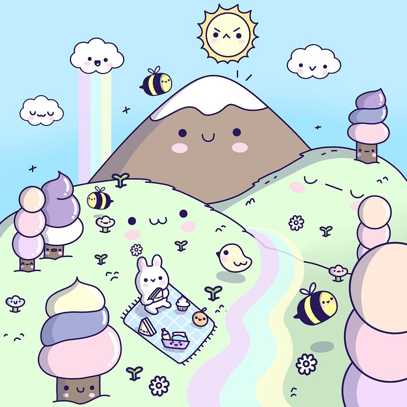 My project for course: Designing Kawaii Worlds: Spread Joy Through Illustration 1