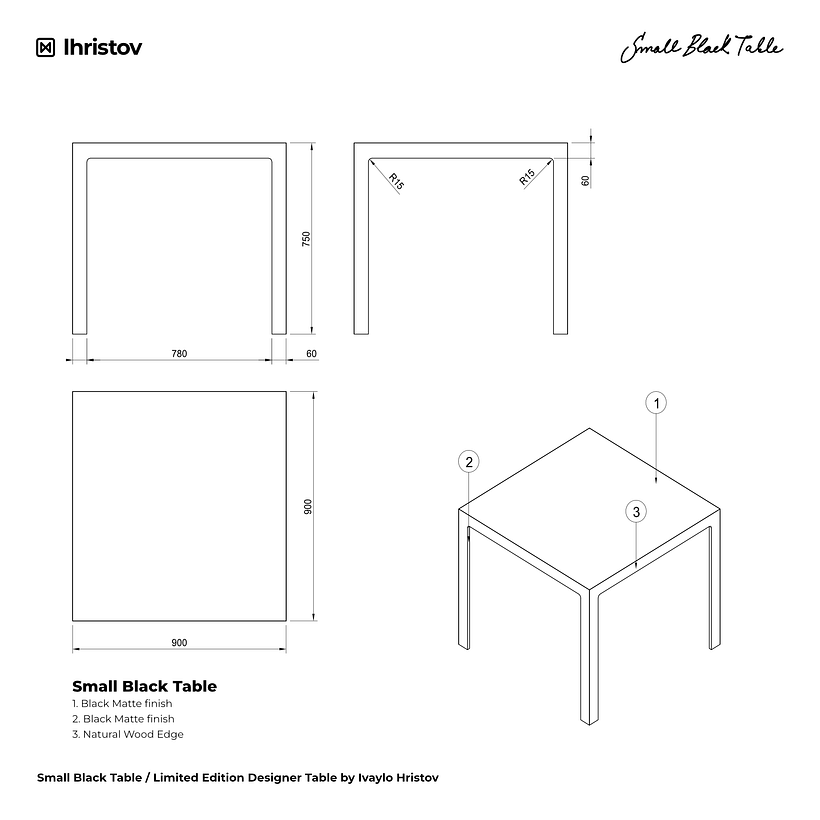 Small Black Table 5