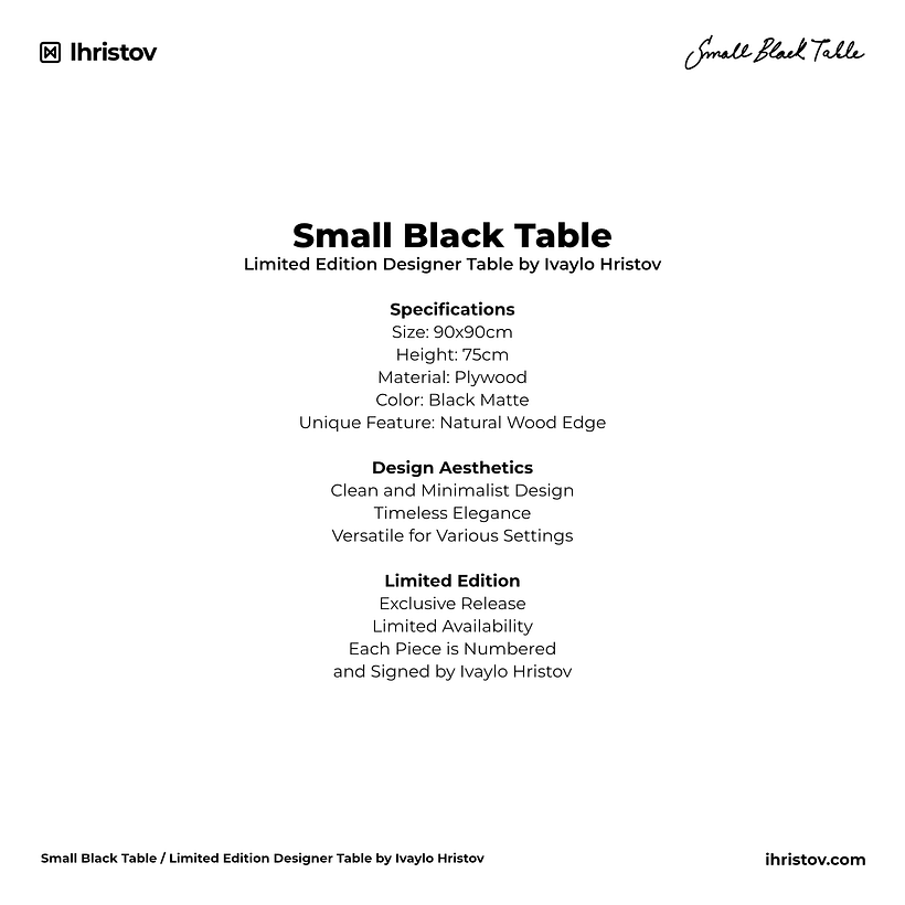 Small Black Table 3