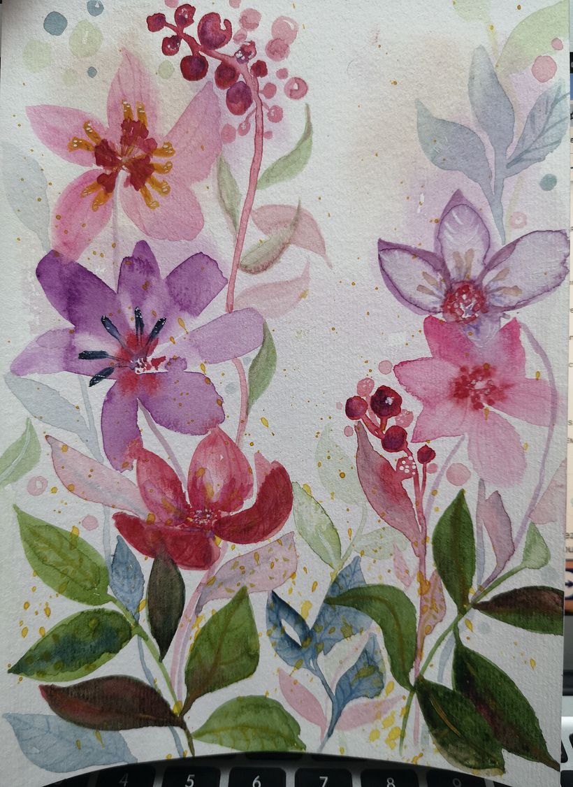 Mon projet du cours : Aquarelle florale créative : renouez avec la nature 2