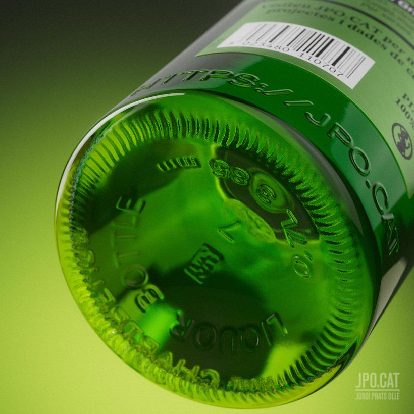 Chartreuse bottles - 3D product rendering 7