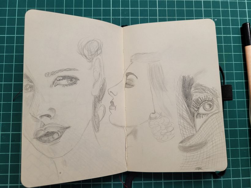 Mi proyecto del curso: Sketchbook de retrato: explora el rostro humano 1