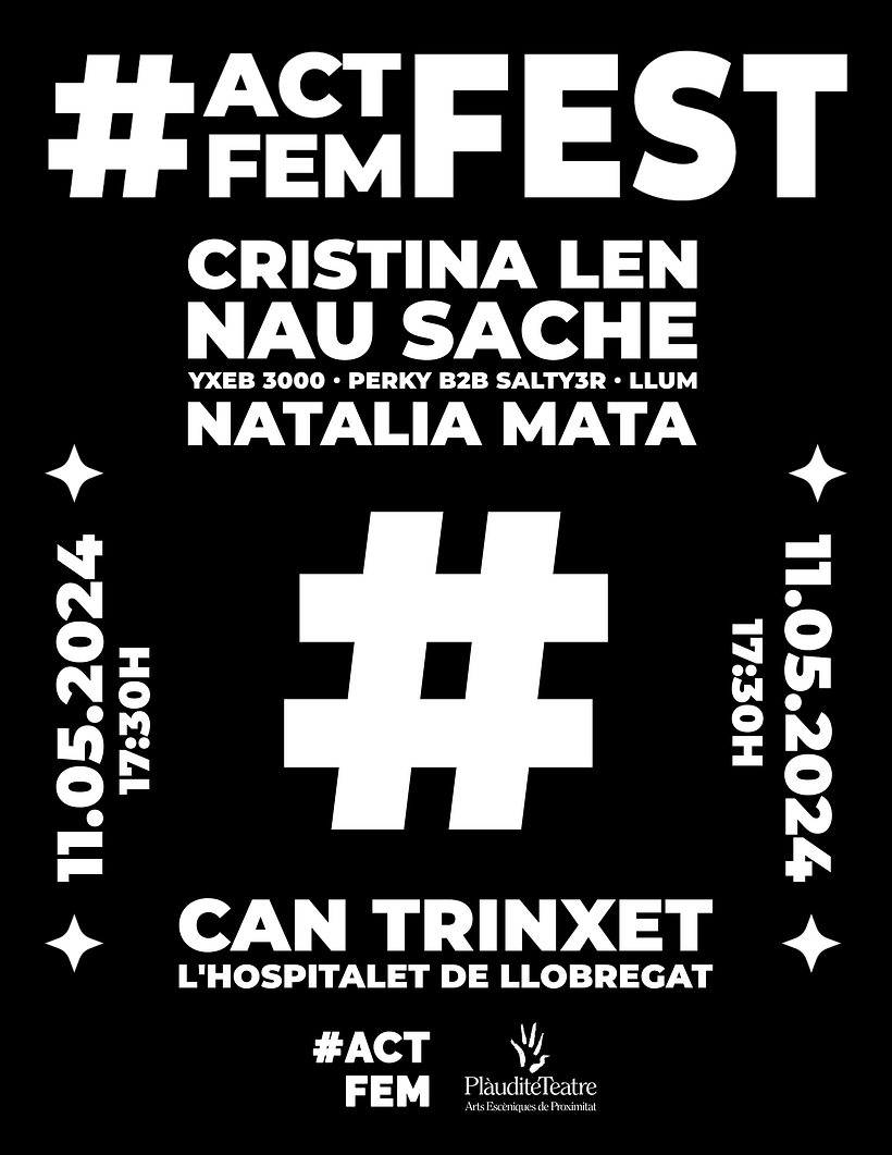 Cartell esdeveniment benèfic #Actfem 4