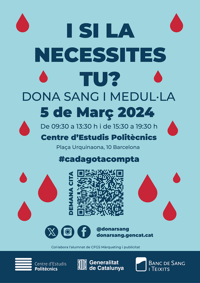 Cartell campanya de donació de sang 2