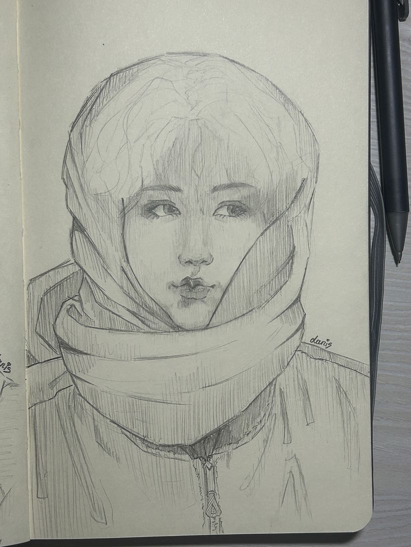 My project for course: Portrait Sketchbooking: Explore the Human Face 6