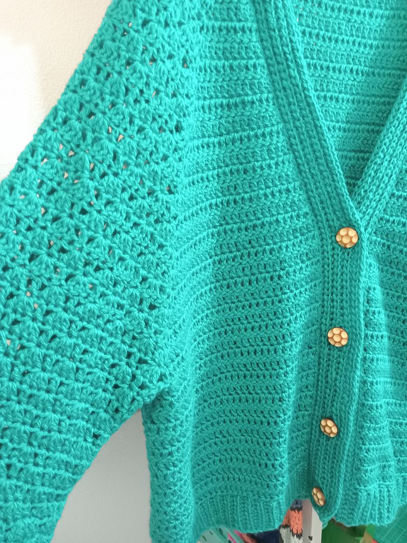 Mi proyecto del curso: Top-down: prendas a crochet de una sola pieza 1