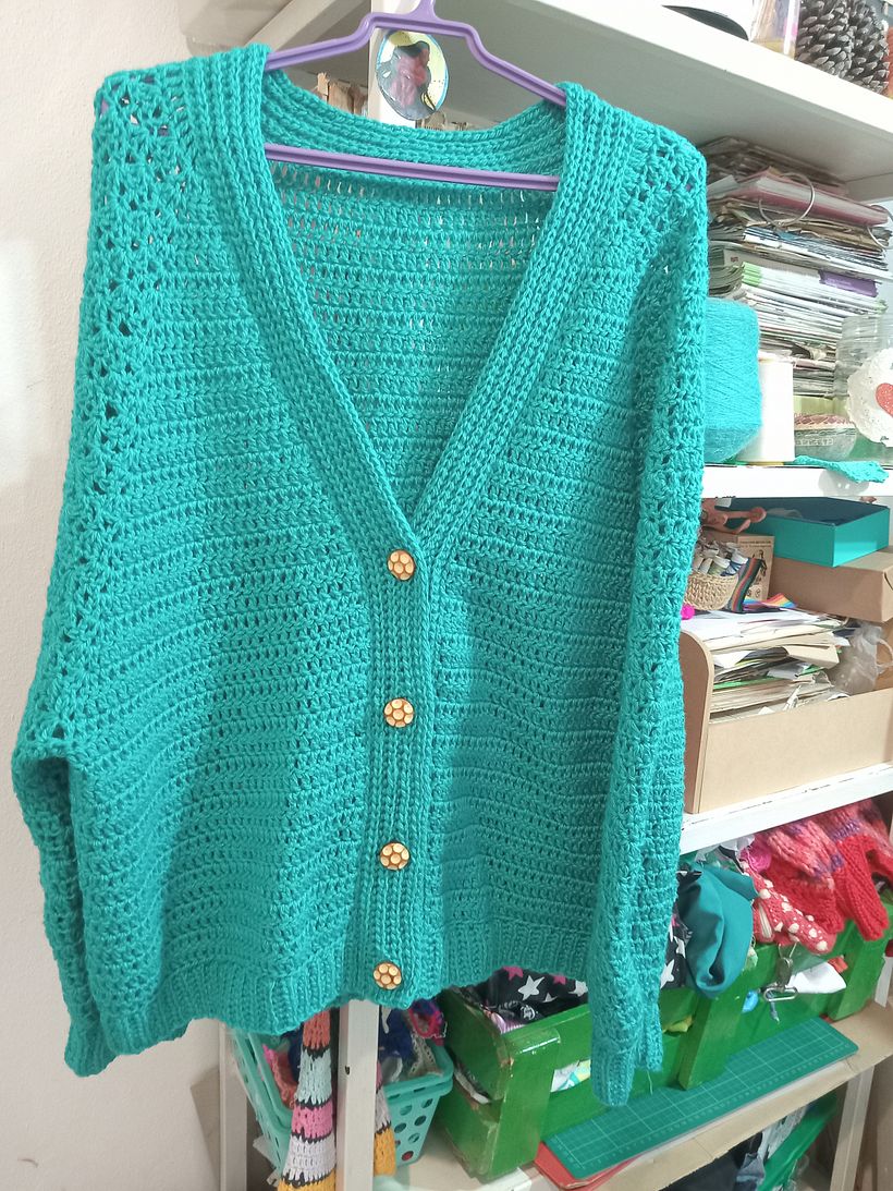 Mi proyecto del curso: Top-down: prendas a crochet de una sola pieza 2