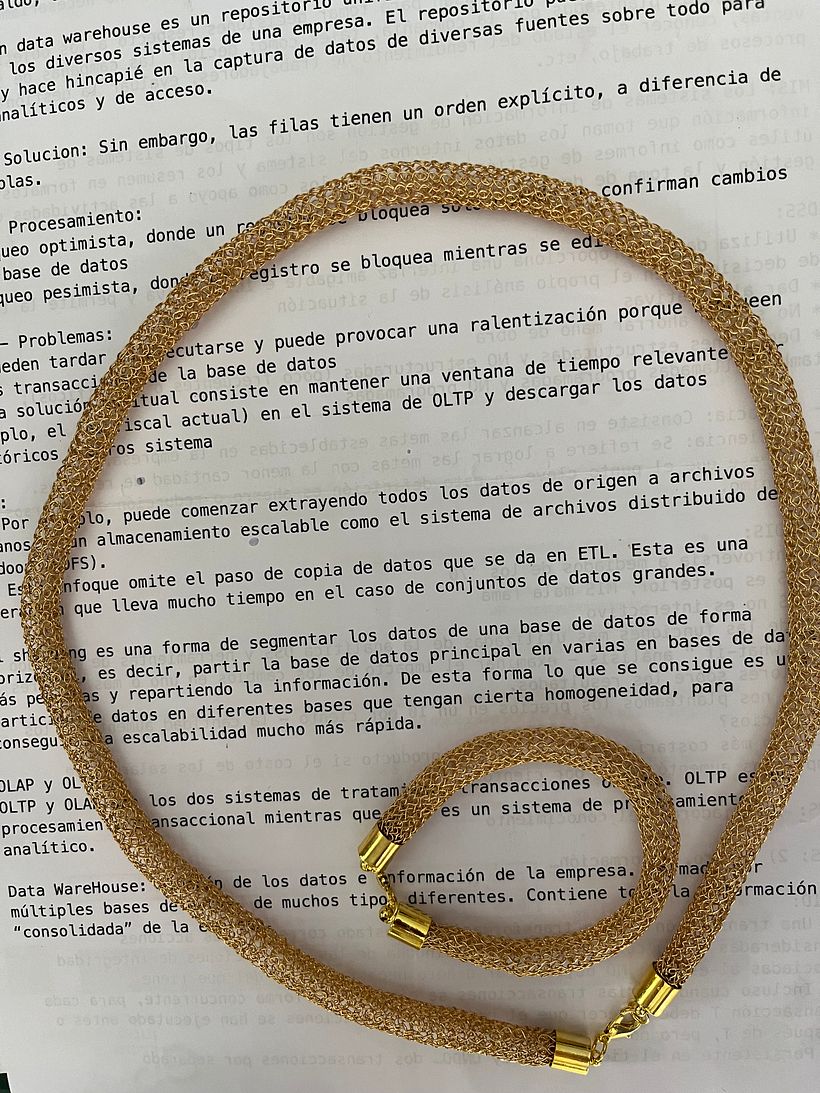 Conjunto collar y pulsera