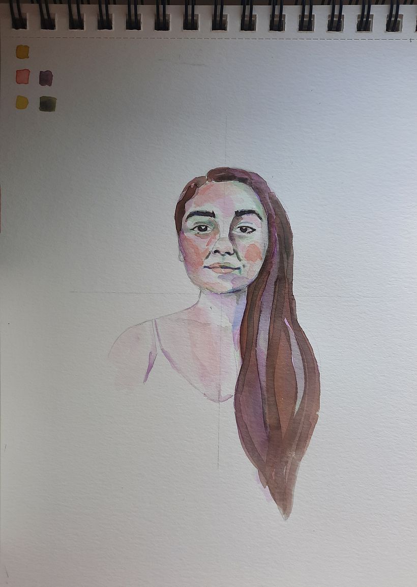 My project for course: Artistic Portrait with Watercolors 3