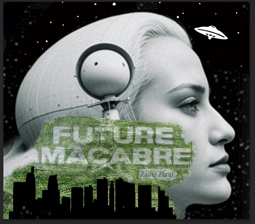 Here is a photo montage of several elements. I want to convey science fiction, decay, darkness, but also femininity.
