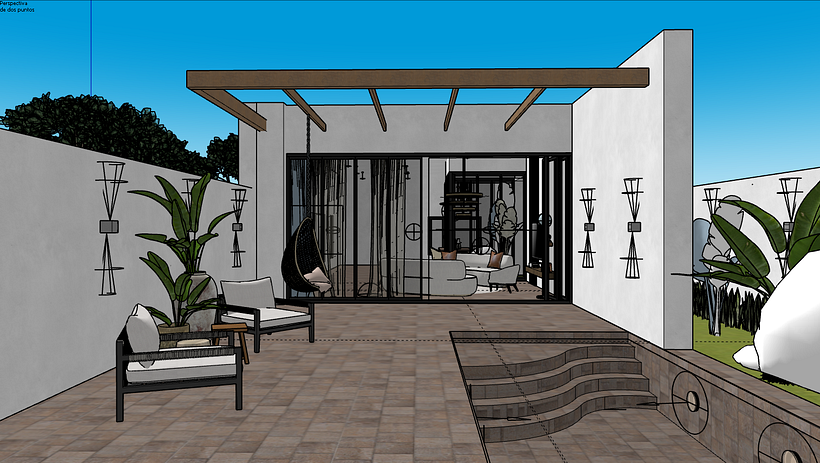 Mi proyecto del curso: Visualización arquitectónica Villa Brisa Azul 2