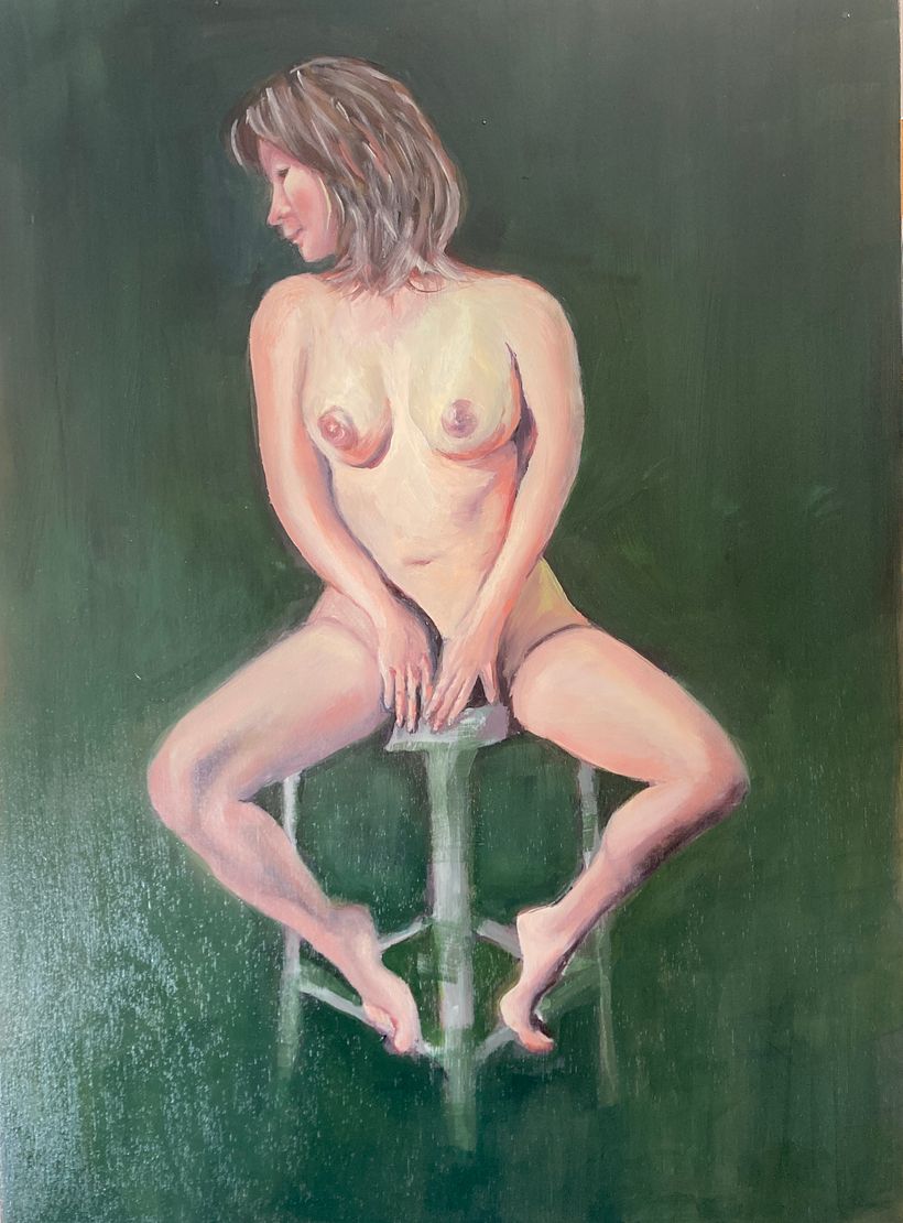 My project for course: Realistic Figure Painting with Acrylic and Oil 4