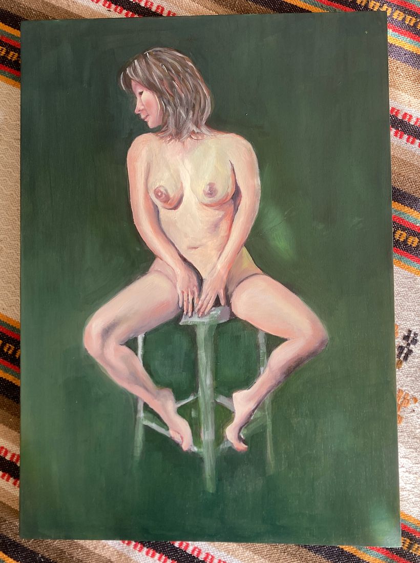 My project for course: Realistic Figure Painting with Acrylic and Oil 5