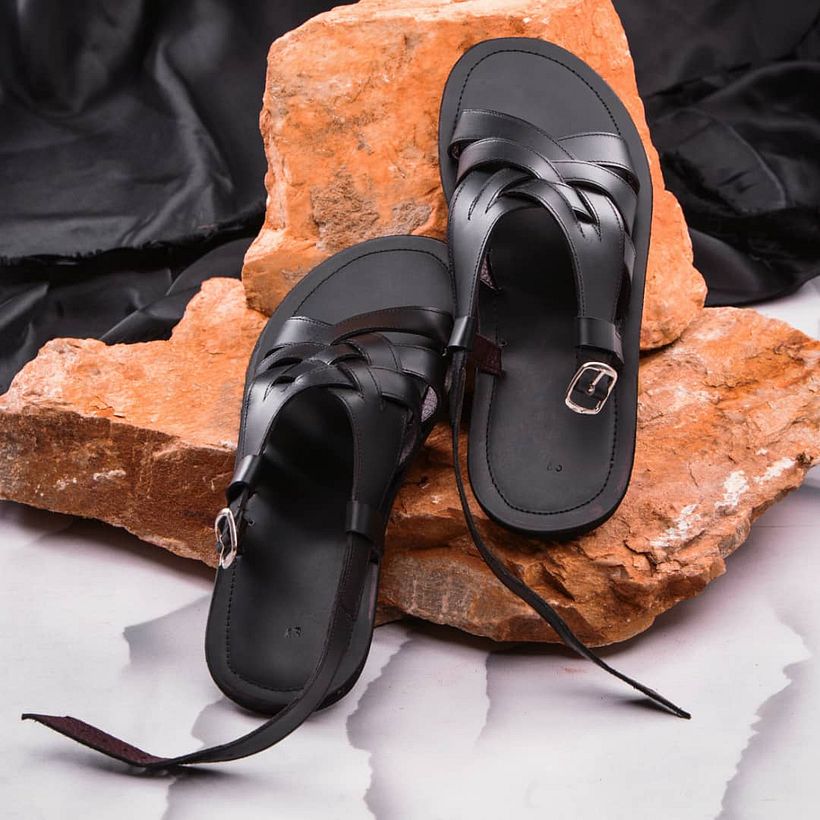 Leone Sandals designed by Paul Mugisha at Maliba Sandals - Kampala, Uganda
