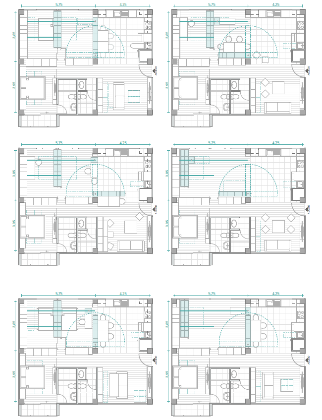 Propuesta de remodelación de departamento Vista al río 2