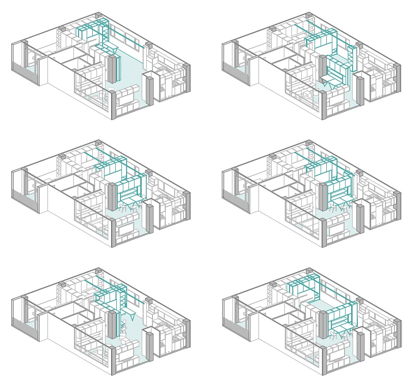 Propuesta de remodelación de departamento Vista al río 3