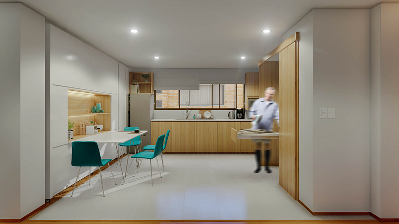 Propuesta de remodelación de departamento Vista al río 5