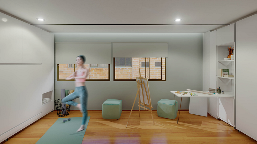 Propuesta de remodelación de departamento Vista al río 12