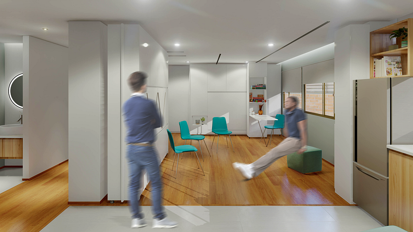 Propuesta de remodelación de departamento Vista al río 13