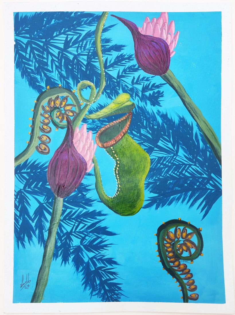 Mi proyecto del curso: Pintura botánica con acrílico 1