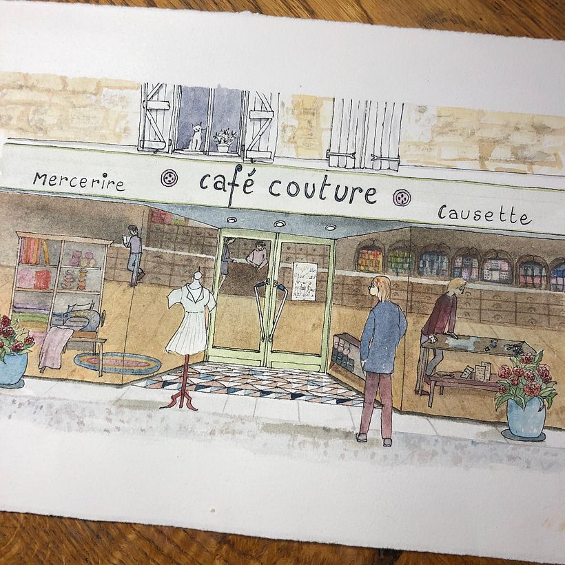 Mon projet du cours : Illustration urbaine à l'aquarelle : peignez votre ville 7