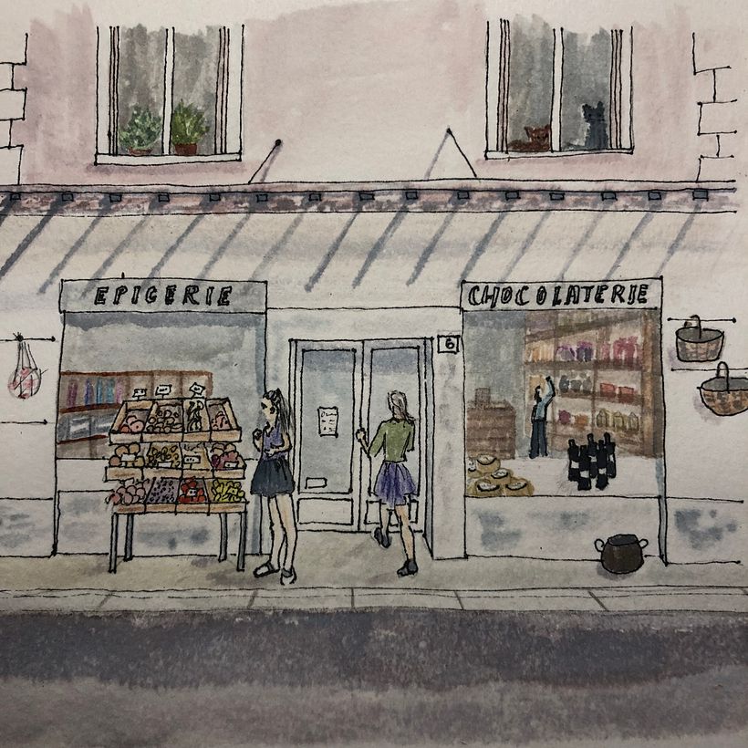 Mon projet du cours : Illustration urbaine à l'aquarelle : peignez votre ville 8