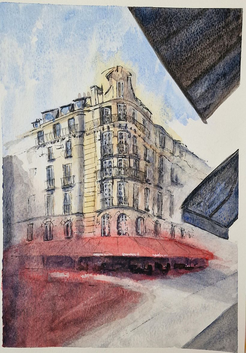 My project for course: Architectural Sketching with Watercolor and Ink 3