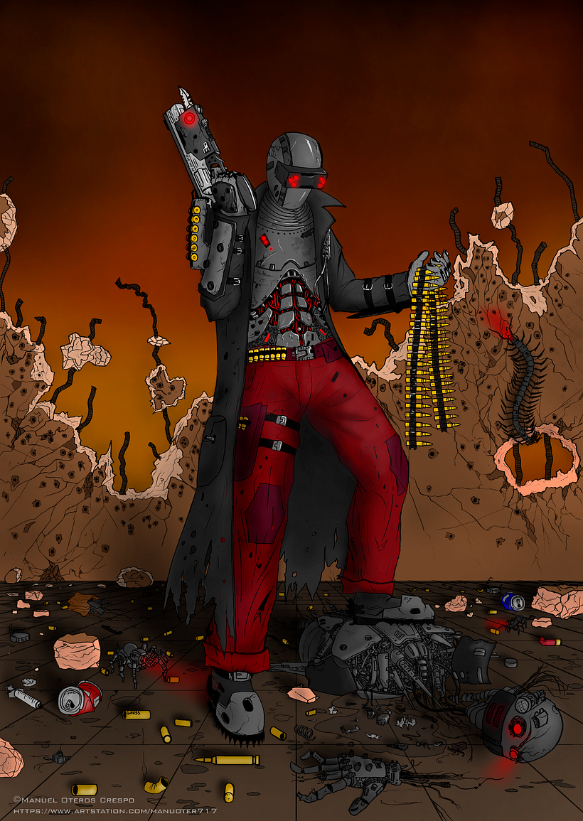 Mi Proyecto del curso: Diseño de Cíborg para concept art 7
