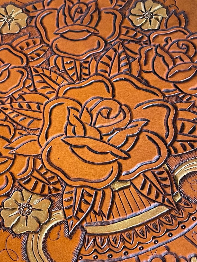 Framed Leather Artwork 3