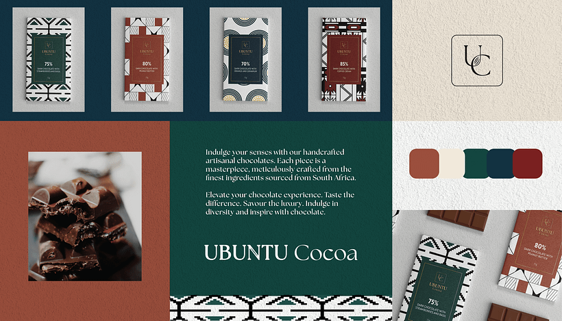 Brand Design and Packaging for Ubuntu Cocoa (fictitious company) 1