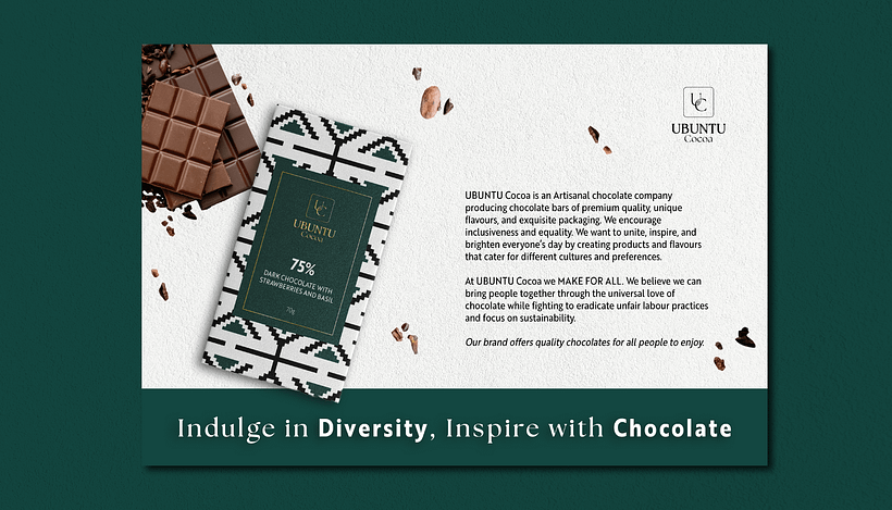 Brand Design and Packaging for Ubuntu Cocoa (fictitious company) 2