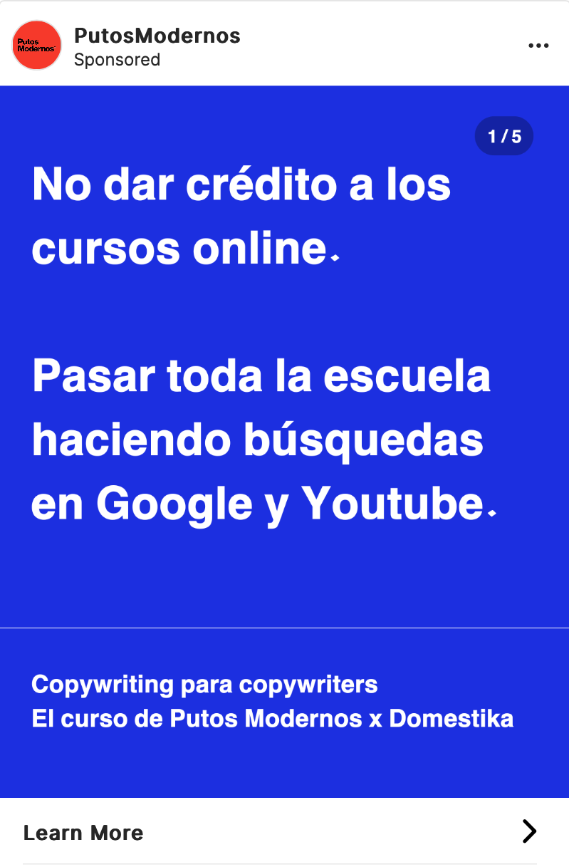 Mi proyecto del curso: Copywriting para copywriters 6