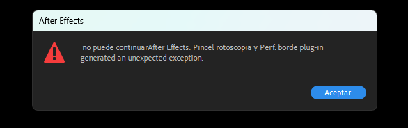 Error al importar videos en After Effects 1