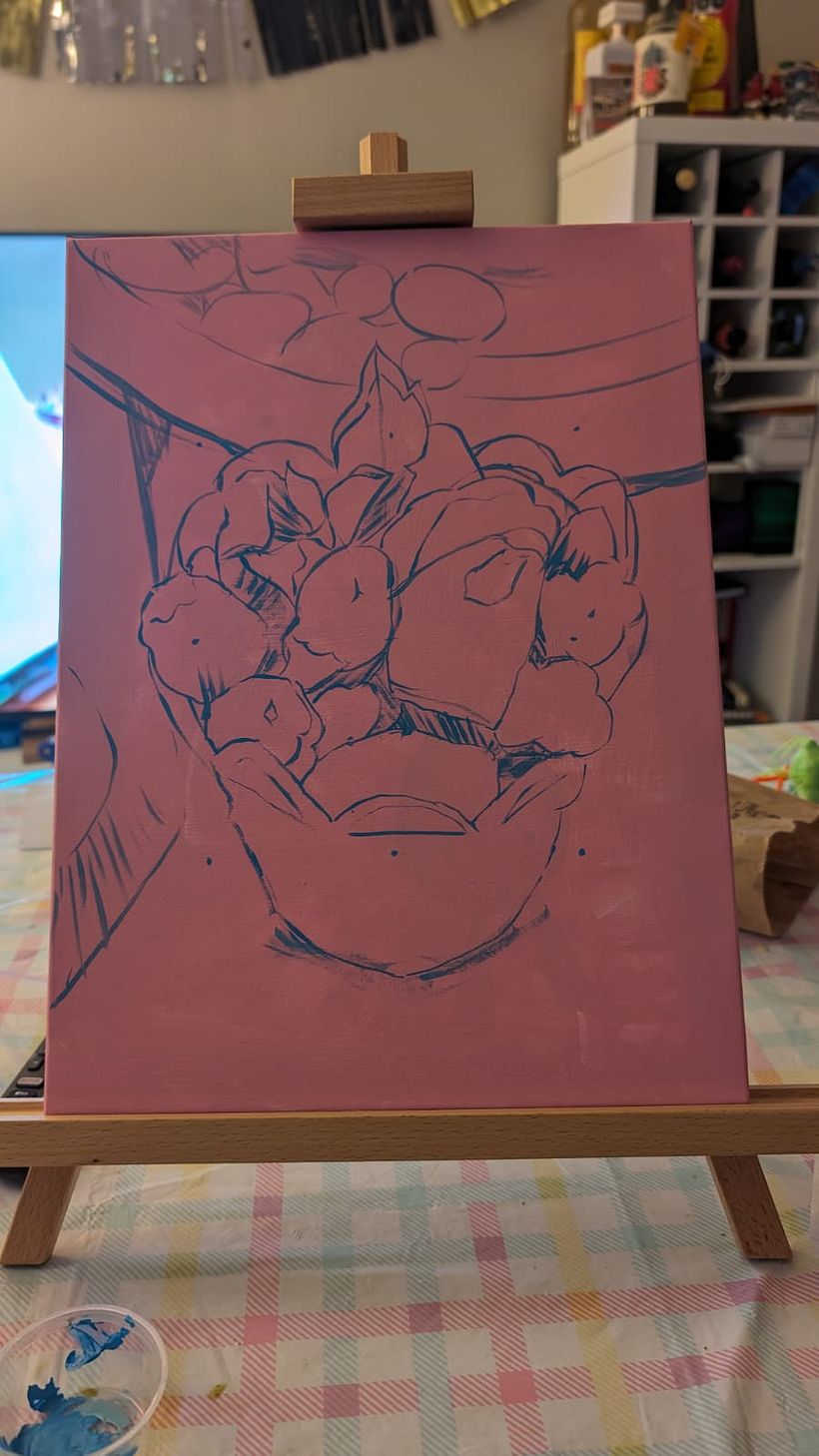 Añadiendo unos cuantos detalles al fondo / Adding a few details to the background
