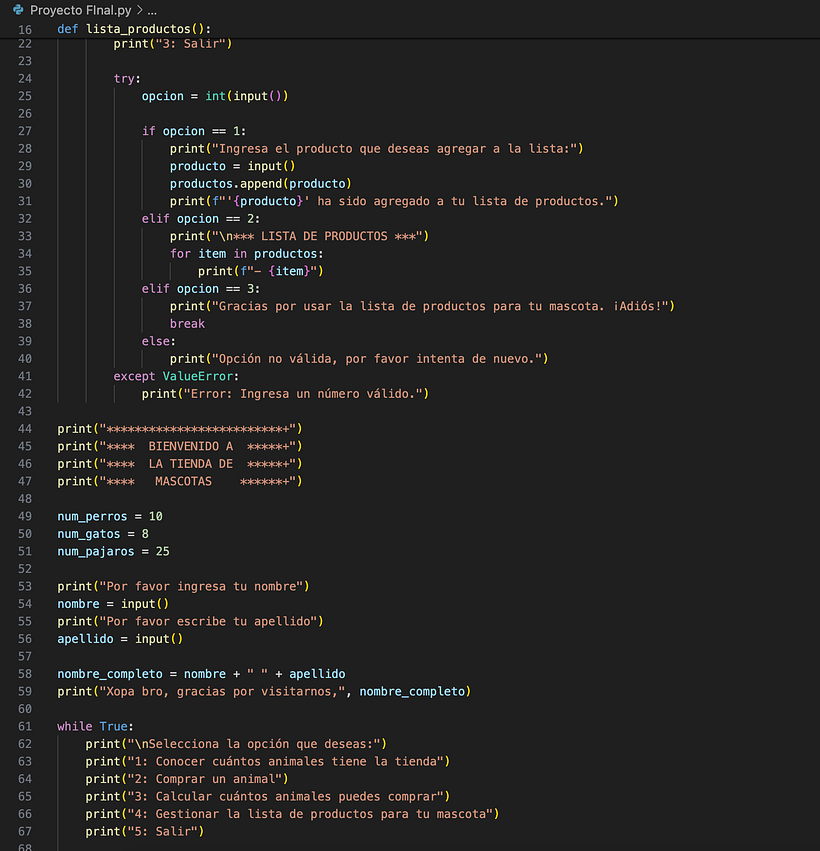 Mi proyecto del curso: Introducción a la programación con Python 3