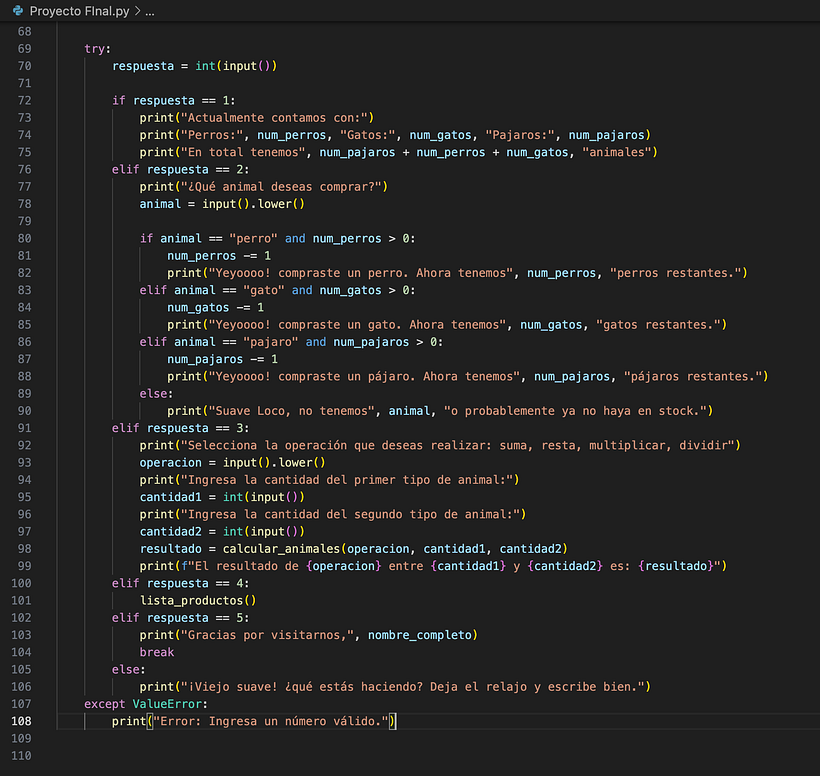 Mi proyecto del curso: Introducción a la programación con Python 4
