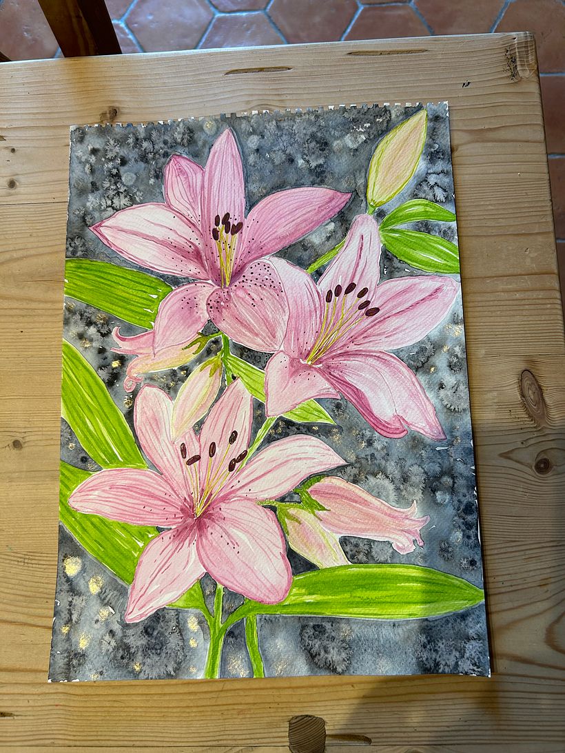 Mon projet du cours : Techniques modernes d’aquarelle 6
